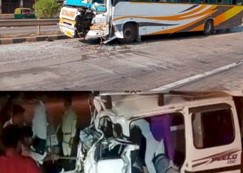 કાર અને ટ્રાવેલ્સ વચ્ચે અકસ્માત, 4 ના મોત