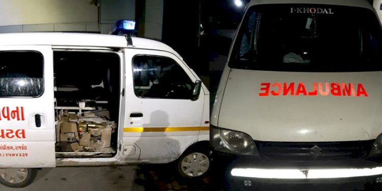 એમ્બુલન્સમાં દર્દી નહી દારુ હતો, પોલીસે ચેક કરતા ભાંડાફોડ થયો