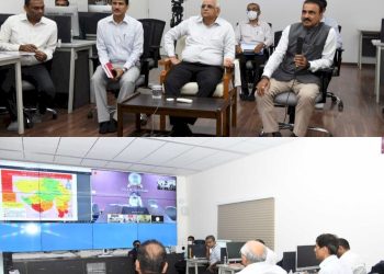 મુખ્યમંત્રીએ રાજ્યના  વરસાદ પ્રભાવિત  અને રેડ અલર્ટ  જાહેર થયેલા 5 જિલ્લાની વરસાદી સ્થિતીનો તાગ સી.એમ. ડેશબોર્ડના માધ્યમથી મેળવ્યો 