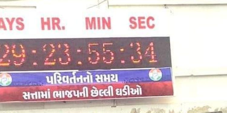 કોંગ્રેસની ઘડિયાળ નક્કી કરશે, ગુજરાતમાંથી ભાજપાની વિદાય !?