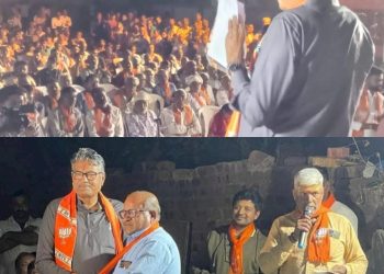 આમરા અને સિક્કા ગામના સંખ્યાબંધ આગેવાનોએ રાઘવજીભાઈ પટેલને હસ્તે ભાજપનો ખેસ પહેર્યો