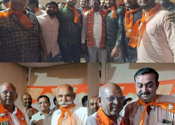 જામજોધપુર: ચીમનભાઈના વિજયરથની આગેકુચ,  કોન્ગ્રેસ-આમ આદમી પાર્ટીના 700 કાર્યકરો ભાજપામાં જોડાયા