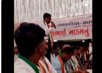 કોંગ્રેસ શ્રી રામ વિરોધી હોવાનું જણાવી ખંભાળિયા સભાનો વિડીયો ટ્વીટ કરતા ભાજપ નેતા પ્રદીપસિંહ વાઘેલા