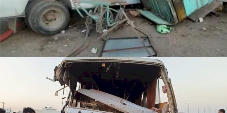 જાનની બસને નડ્યો અકસ્માત, દીવાલ સાથે અથડાઈ બસ..