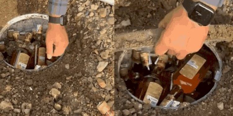 ફળિયામાં એવી રીતે દાટ્યો હતો દારુ કે પોલીસ પણ દંગ રહી ગઈ