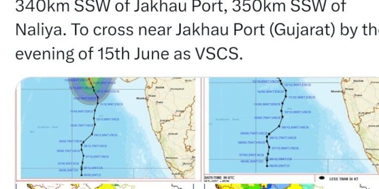 કચ્છ-કરાંચી વચ્ચે ગમે ત્યાં ત્રાટકી શકે વાવાઝોડું : હવામાન વિભાગ