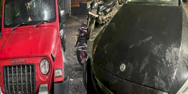 આ બે વૈભવી કારના એસી બોક્સમાંથી મળી આવી બોટલો