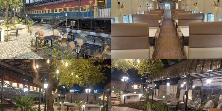 આલીશાન કોચ રેસ્ટોરન્ટમાં બેસીને લોકોને ચાલતી ટ્રેનમાં બેઠા વગર મુસાફરી કરવાનો થશે અહેસાસ