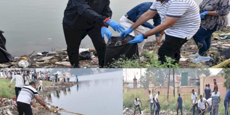 ના કરો આપણા તળાવને ગંદુ: લાખોટા તળાવમાંથી 61 ટનથી વધુ કચરો કાઢવામાં આવ્યો
