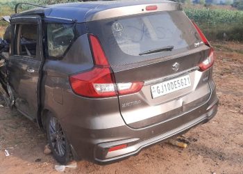 ખંભાળિયાના યુવાનની કારનો અમદાવાદ નજીક અકસ્માત: 2 ના મૃત્યુ