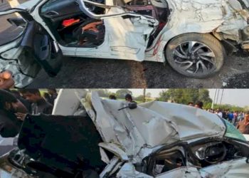 ટ્રક અને 2 કાર વચ્ચે ગમખ્વાર અકસ્માત, 3 ના મોત 