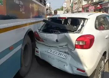 ST બસના ડ્રાઈવરની ચાલુ બસે લથડી તબિયત અને….