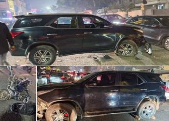 અમીર બાપની બિગડેલ ઔલાદની કારે 9 વાહનને ઉડાડી દીધાં : 2 લોકો ગંભીર..