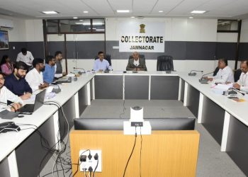 મહેસુલી અધિકારીઓની બેઠક:પડતર પ્રશ્નોનો ઉકેલ લાવી કામો ઝડપથી પૂર્ણ કરવા કલેકટર ઠક્કરની સ્પષ્ટ સુચના