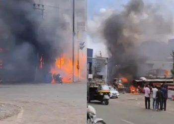 JCB ગેસલાઈનને અડયું..સ્પાર્ક અને પછી આગમાં 3 મોત, 5 ઘાયલ !!