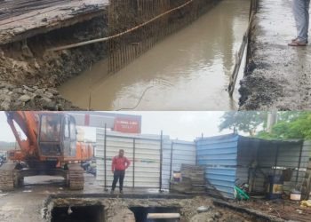 જામનગરમાં પ્રોજેક્ટનું અદભૂત પ્લાનિંગ : વરસાદ ચાલુ..કામ પૂર્ણ થયું નથી…