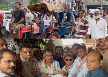 જામનગરના ખેડૂતોની લોન-બેંકબોજ માફ કરવા જિલ્લા કોંગ્રેસની માંગ…