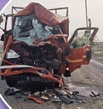 ટ્રક આગળના વાહનમાં ઘૂસી ગયો : પતિ-પત્ની અને બાળકનો ભોગ !